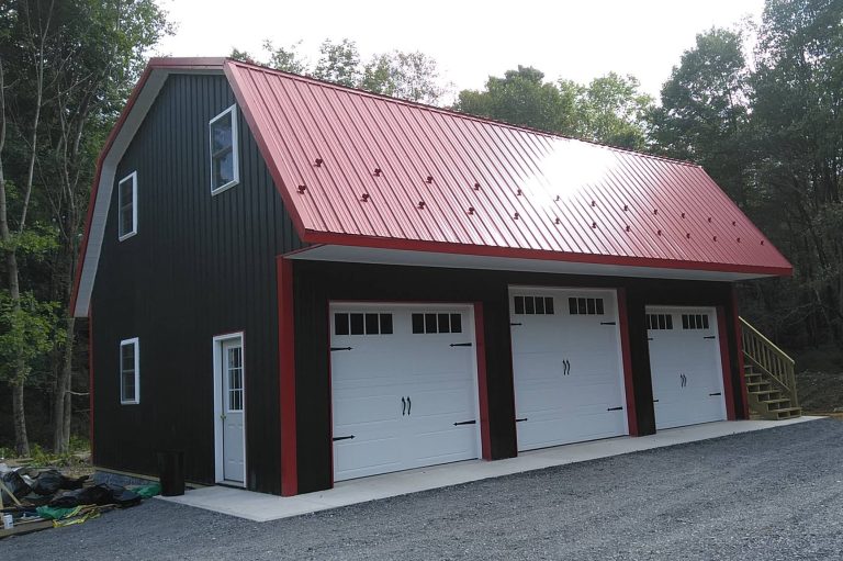 3 Car 2 Story Gambrel Garage- Kohen